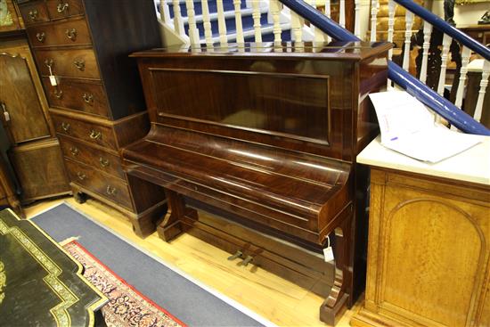 A Bechstein rosewood cased upright piano, c.1909, W.4ft 10in.